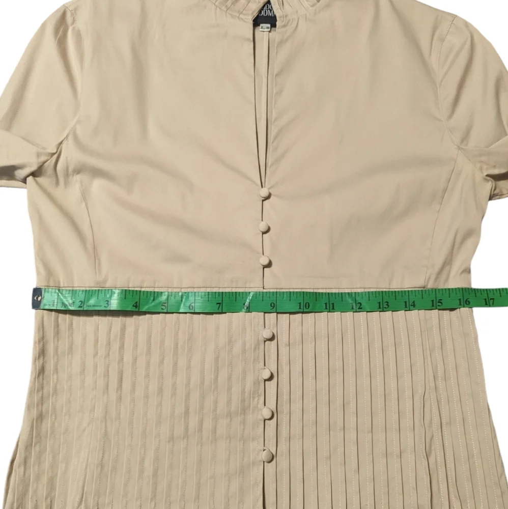 Akris Pleated Button Down Shirt - Picture 2 of 9